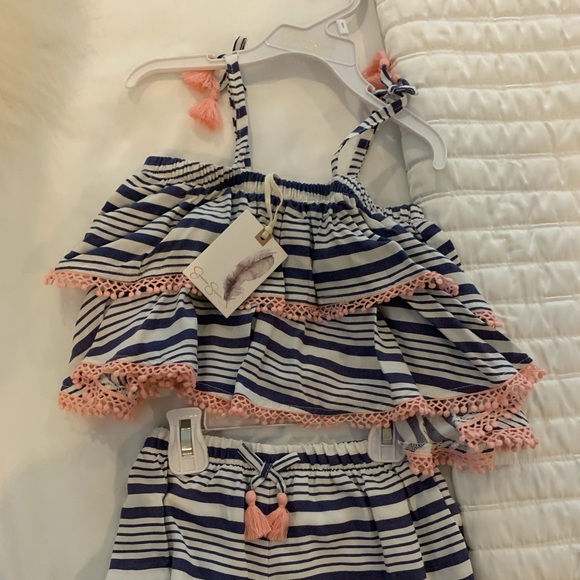 Jessica Simpson Blue Stonewash Tank Short Set - Picture 2 of 4